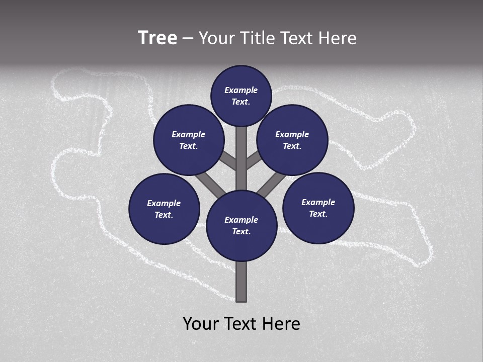 Crime Scene Figure White PowerPoint Template
