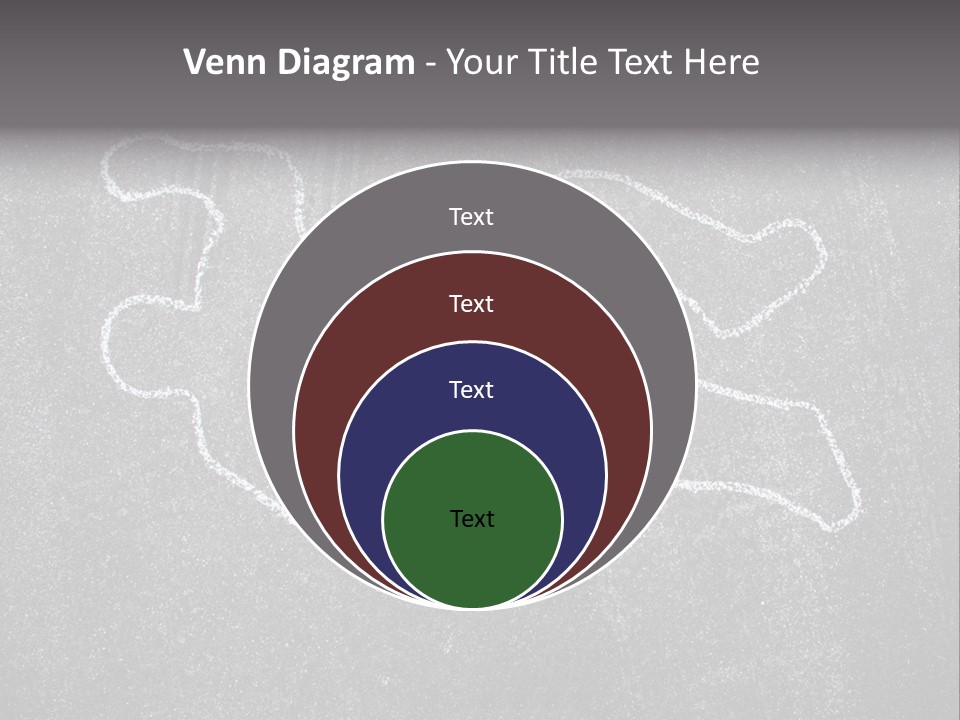 Crime Scene Figure White PowerPoint Template