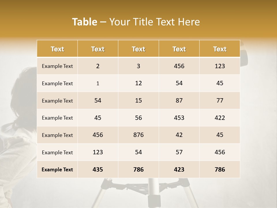 Beautiful Girl Spyglass PowerPoint Template