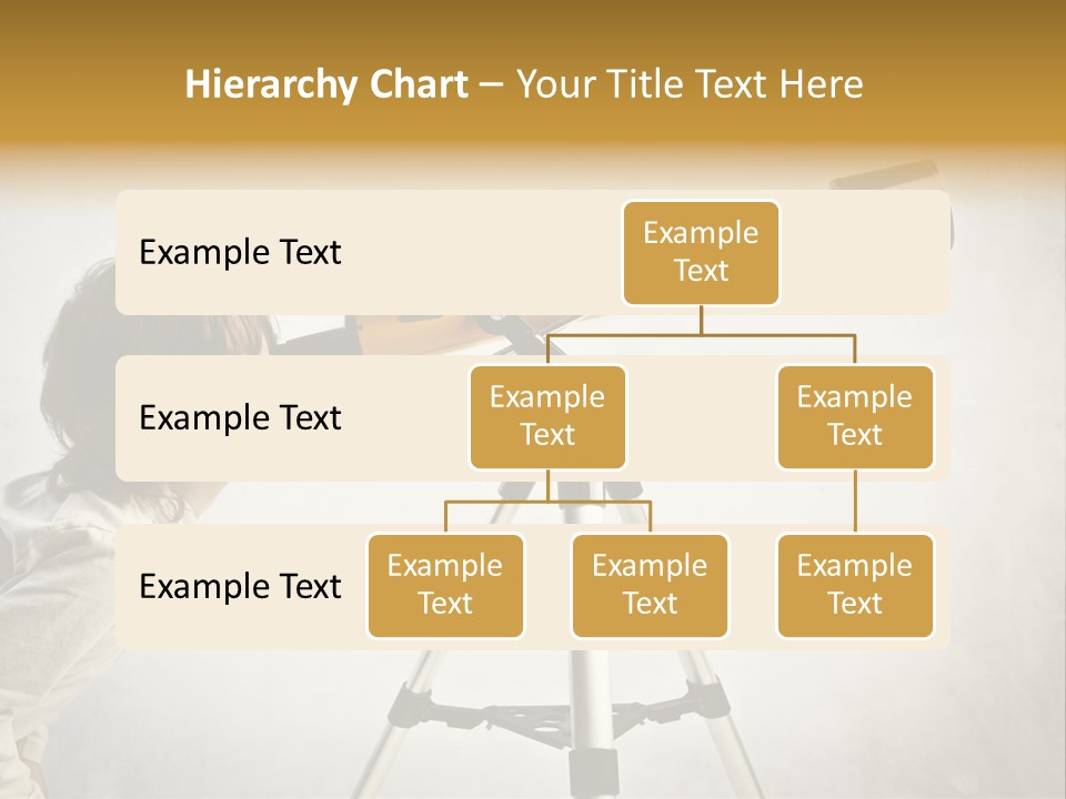 Beautiful Girl Spyglass PowerPoint Template