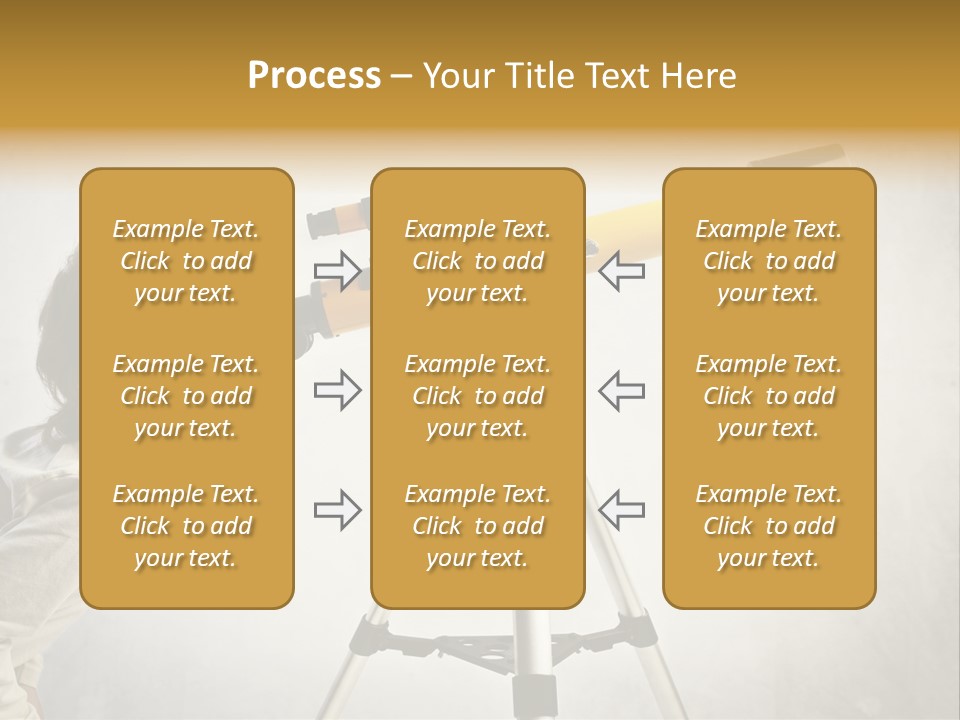 Beautiful Girl Spyglass PowerPoint Template