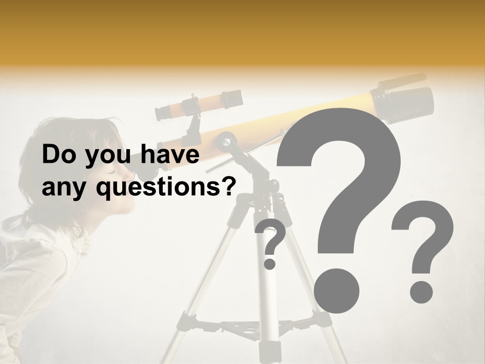 Beautiful Girl Spyglass PowerPoint Template