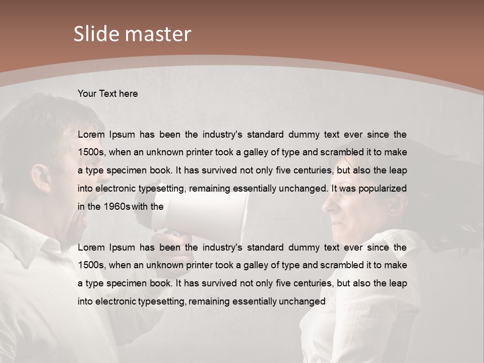 Quarrel Tool Megaphone PowerPoint Template