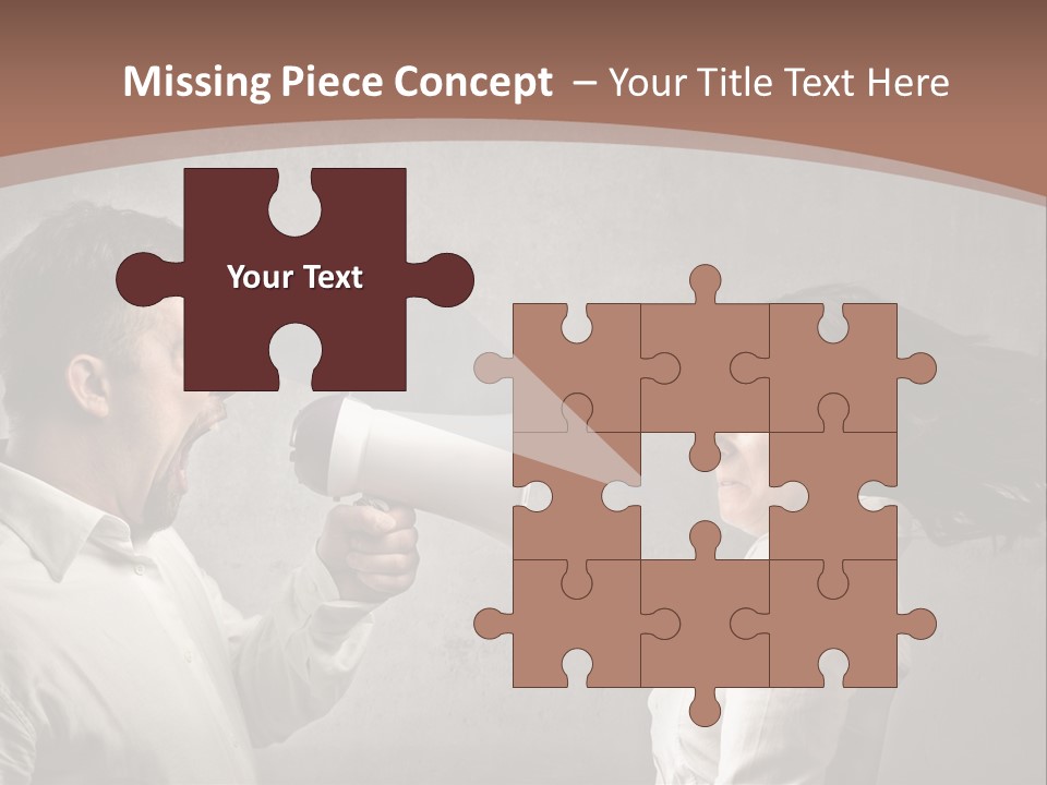 Quarrel Tool Megaphone PowerPoint Template