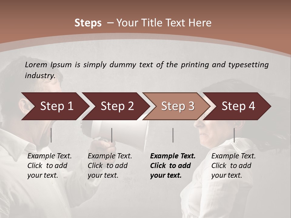 Quarrel Tool Megaphone PowerPoint Template