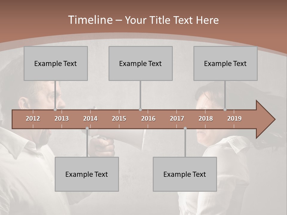Quarrel Tool Megaphone PowerPoint Template