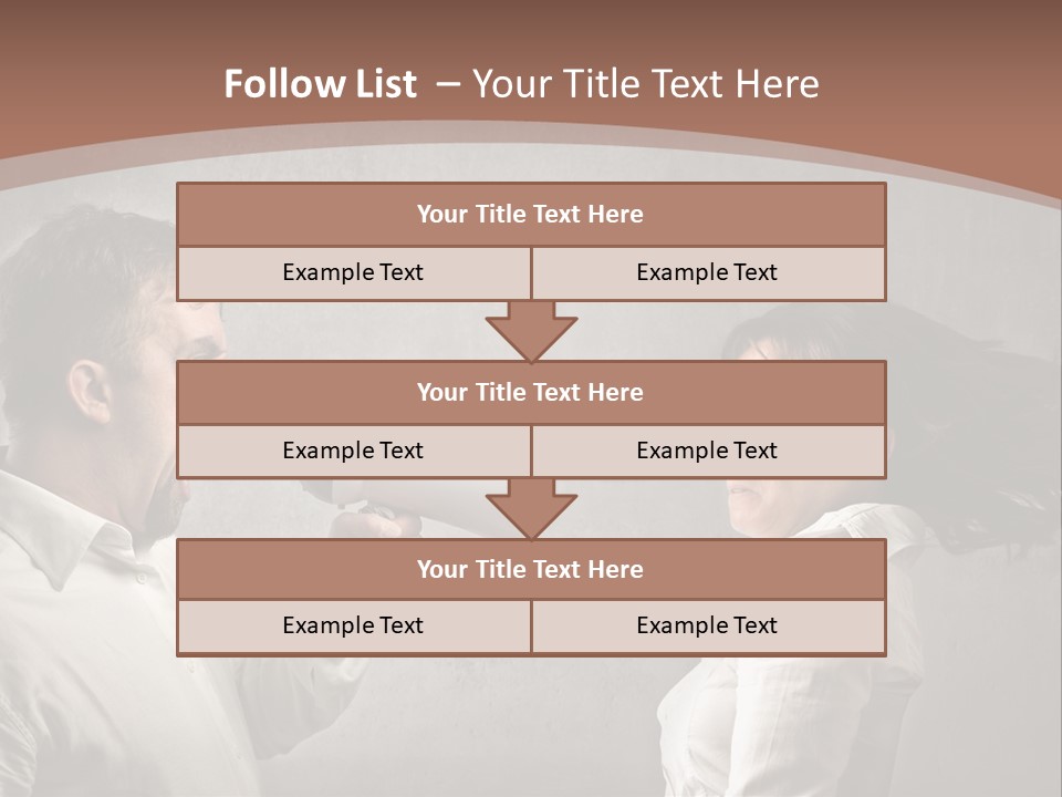 Quarrel Tool Megaphone PowerPoint Template