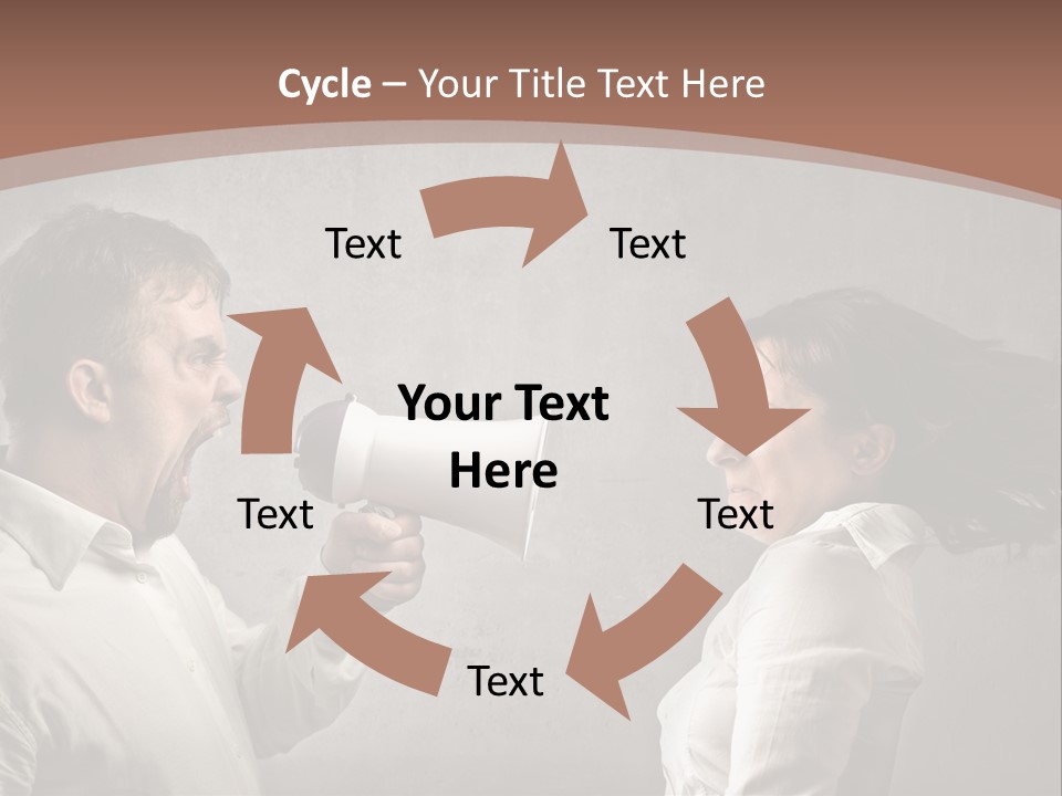 Quarrel Tool Megaphone PowerPoint Template