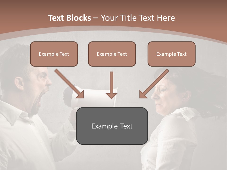 Quarrel Tool Megaphone PowerPoint Template