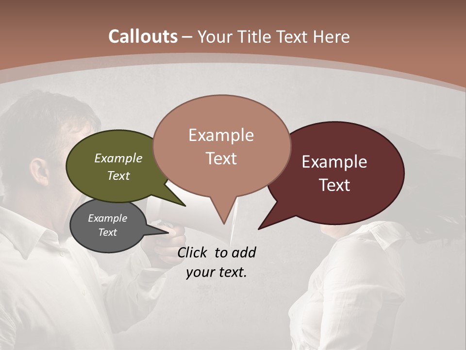 Quarrel Tool Megaphone PowerPoint Template
