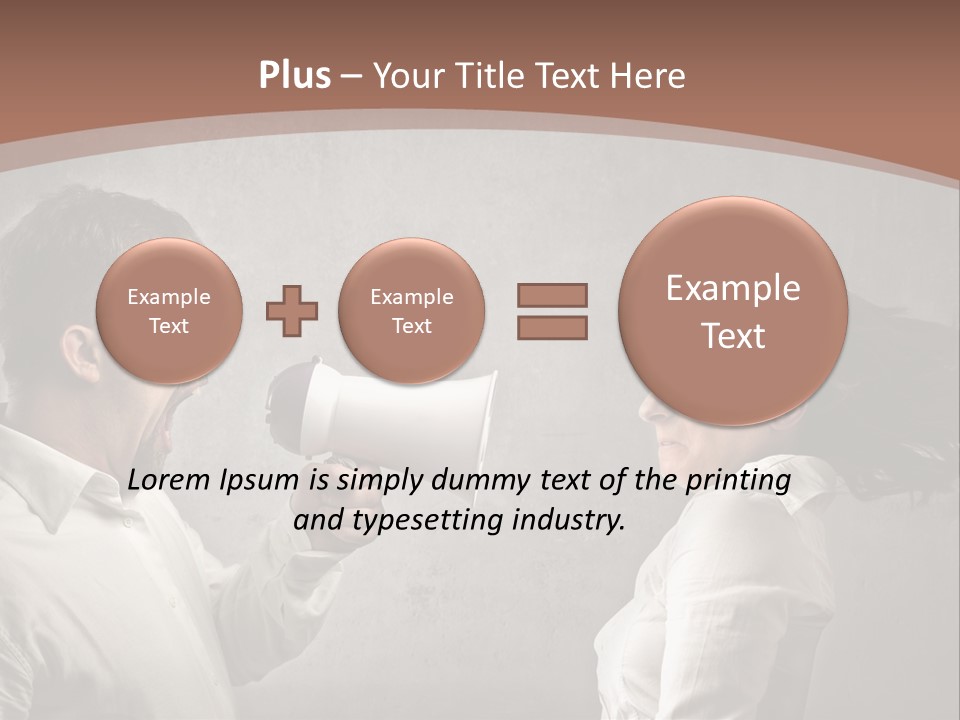 Quarrel Tool Megaphone PowerPoint Template