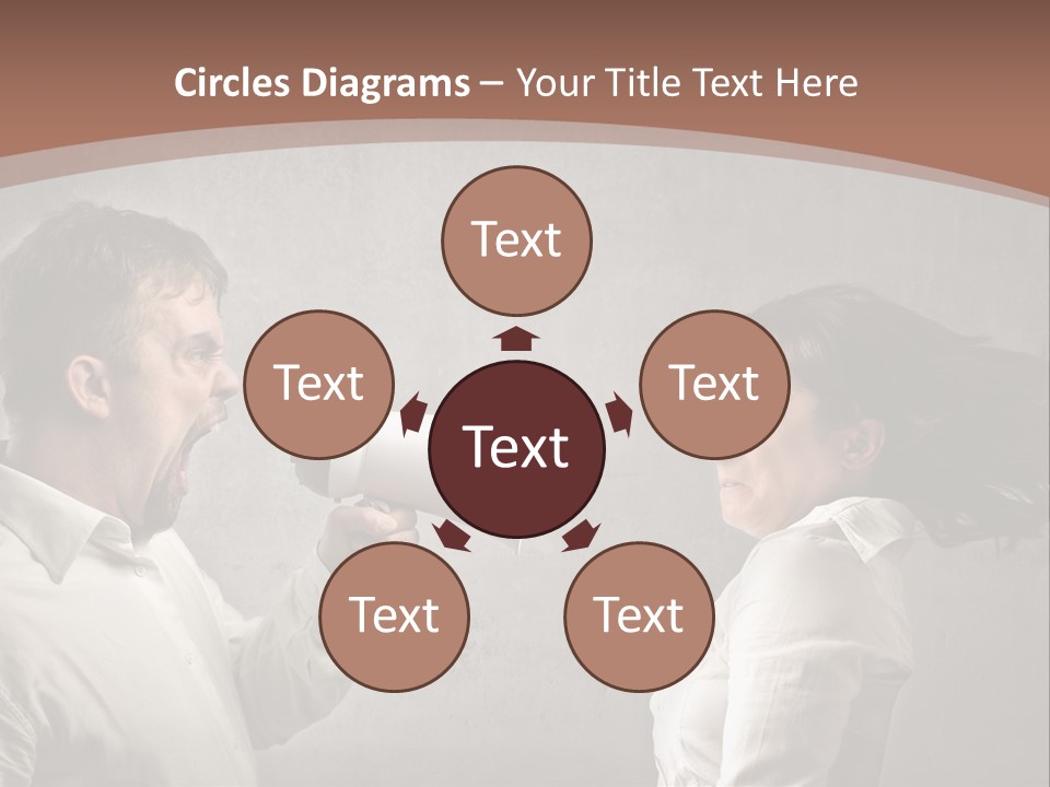 Quarrel Tool Megaphone PowerPoint Template