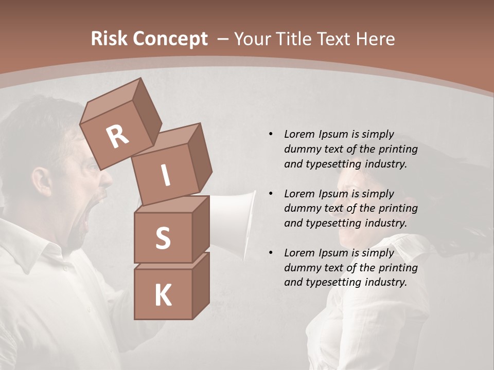 Quarrel Tool Megaphone PowerPoint Template