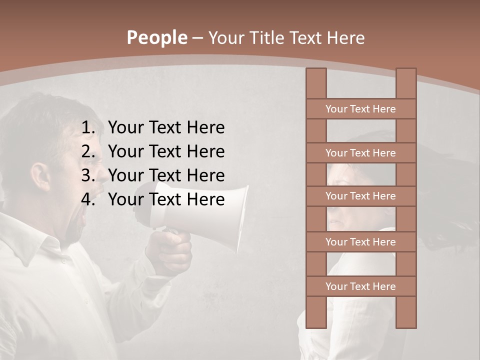Quarrel Tool Megaphone PowerPoint Template