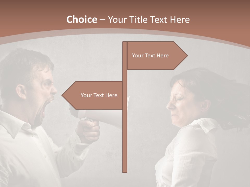 Quarrel Tool Megaphone PowerPoint Template