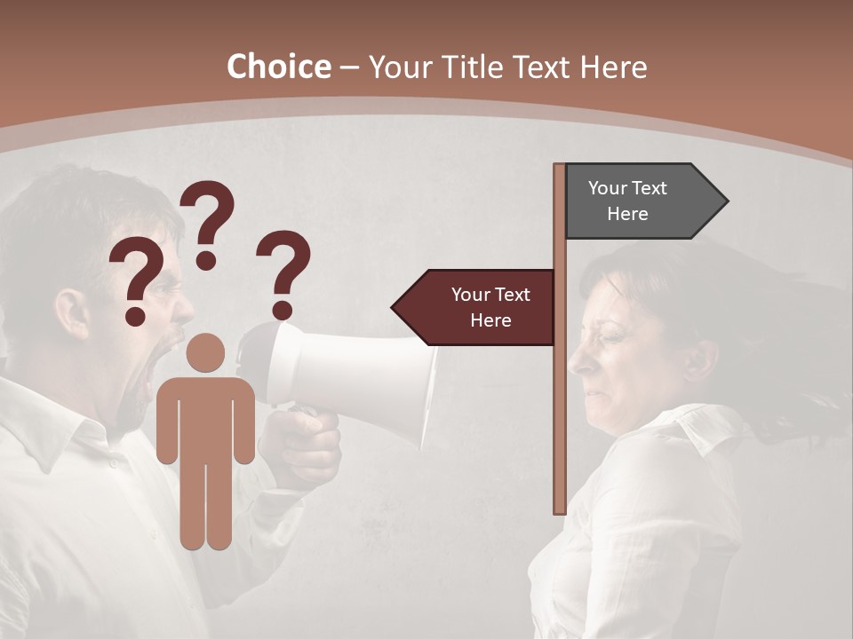 Quarrel Tool Megaphone PowerPoint Template