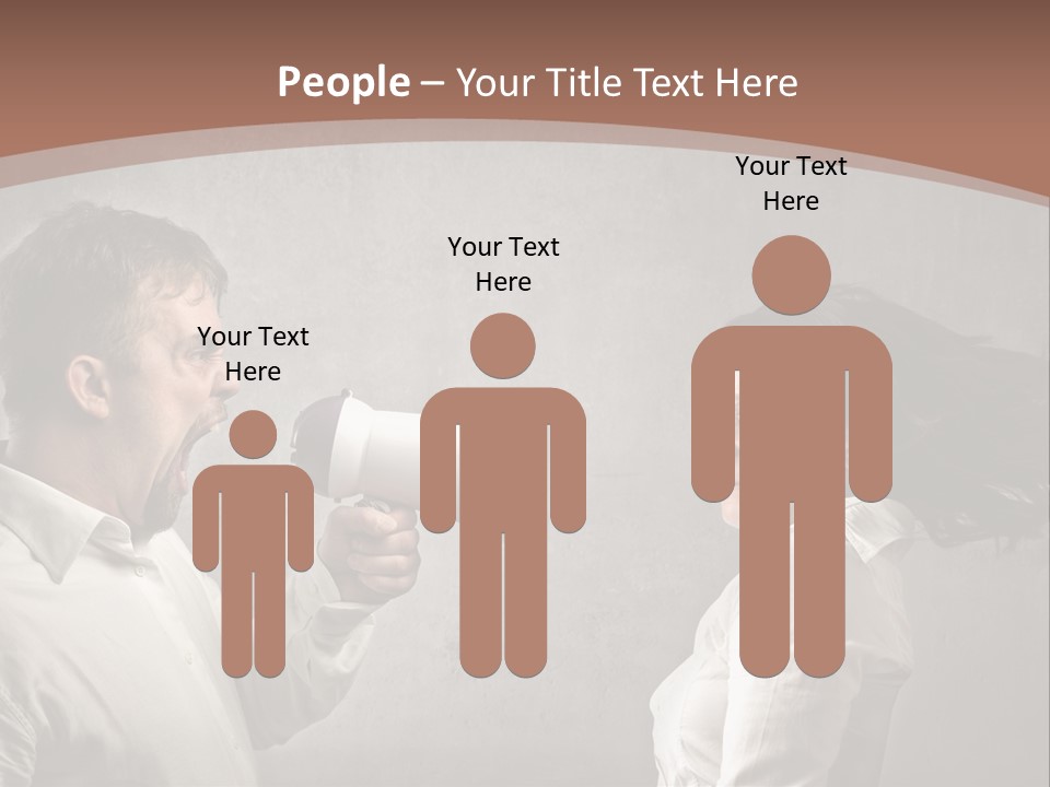 Quarrel Tool Megaphone PowerPoint Template