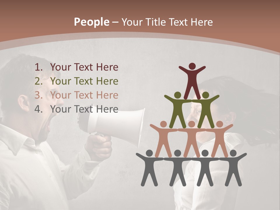 Quarrel Tool Megaphone PowerPoint Template