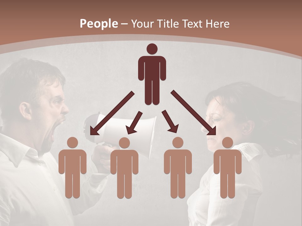 Quarrel Tool Megaphone PowerPoint Template