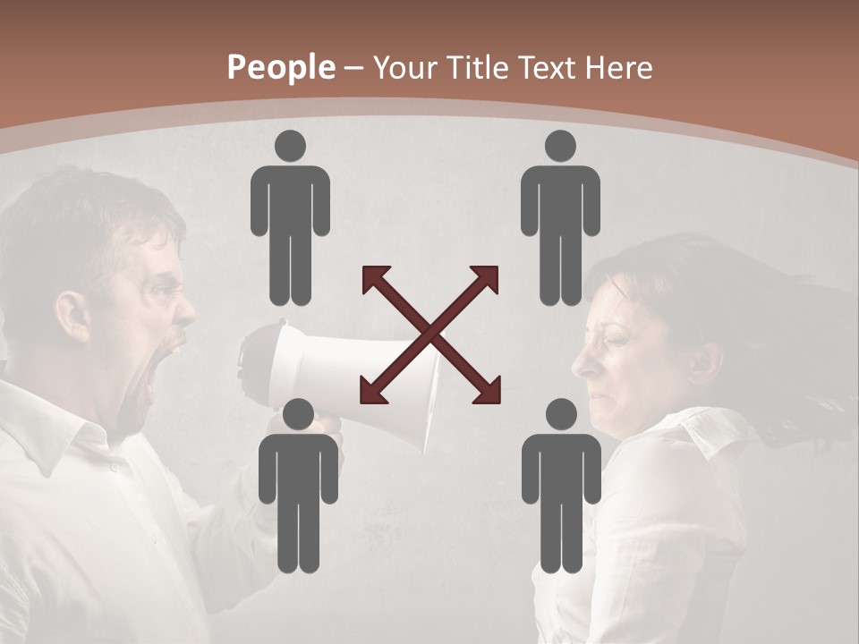 Quarrel Tool Megaphone PowerPoint Template