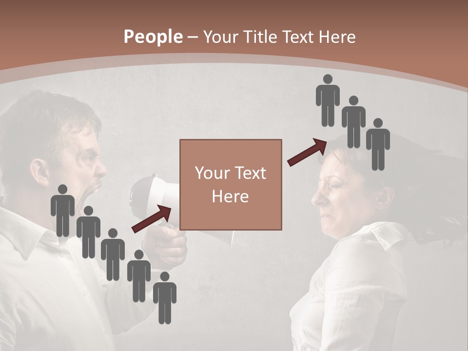 Quarrel Tool Megaphone PowerPoint Template