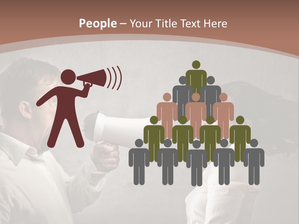 Quarrel Tool Megaphone PowerPoint Template