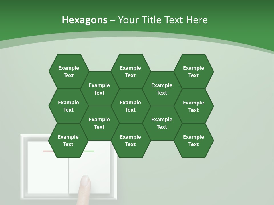 Save White Green PowerPoint Template