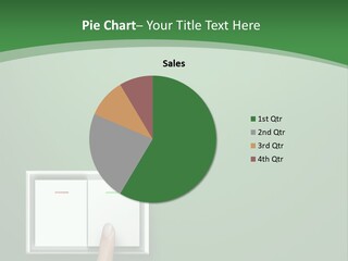 Save White Green PowerPoint Template