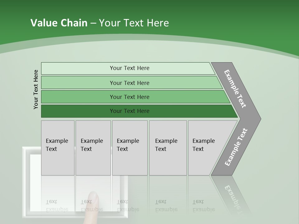 Save White Green PowerPoint Template