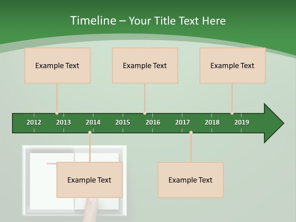 Save White Green PowerPoint Template