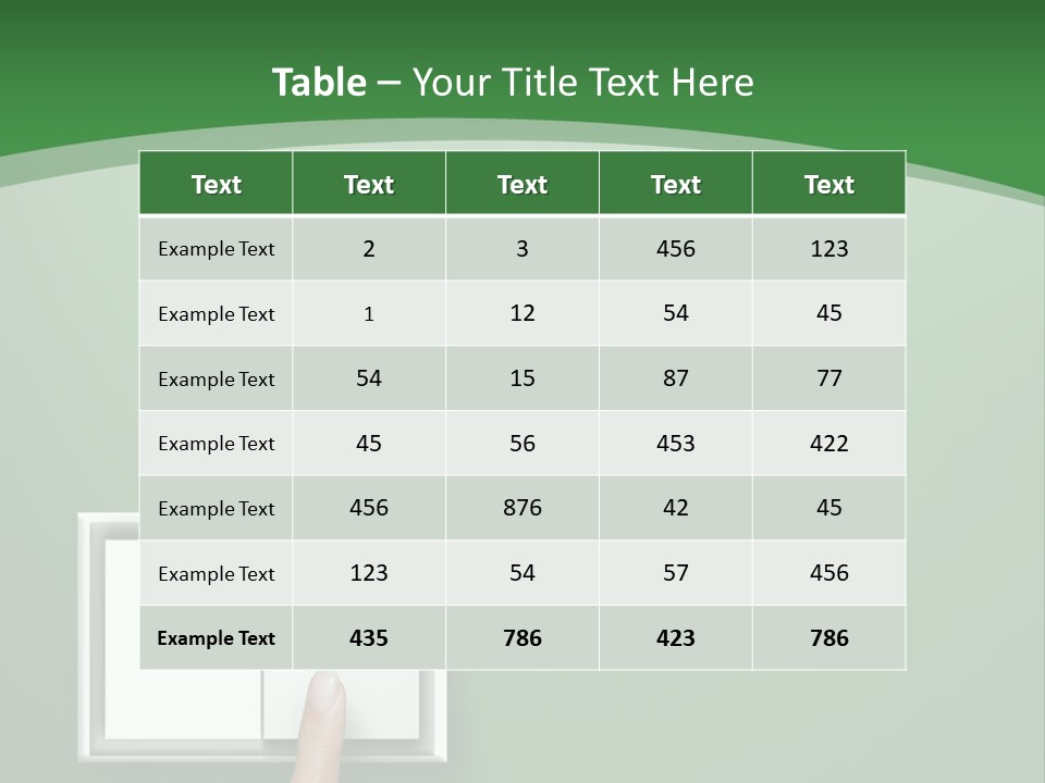 Save White Green PowerPoint Template