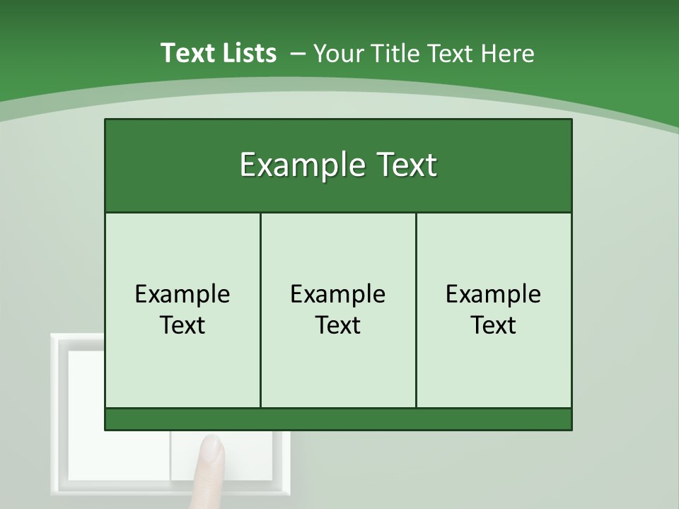 Save White Green PowerPoint Template