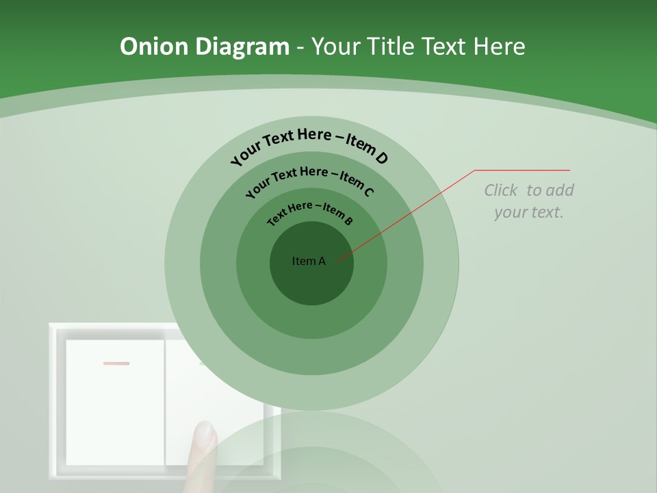 Save White Green PowerPoint Template