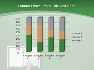 Save White Green PowerPoint Template