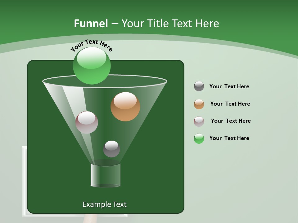 Save White Green PowerPoint Template