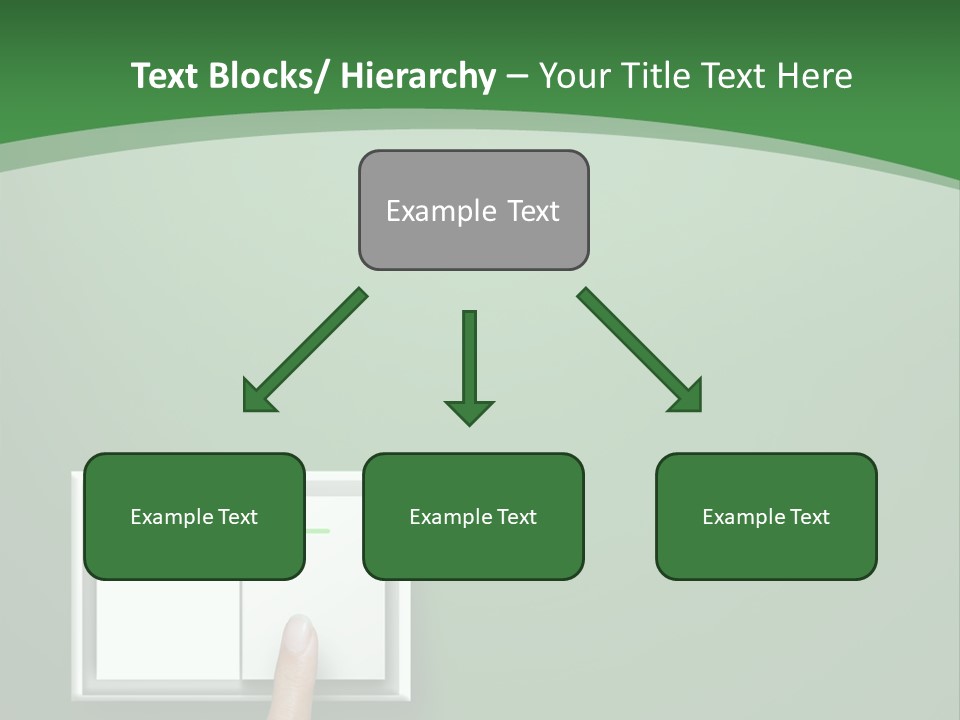 Save White Green PowerPoint Template