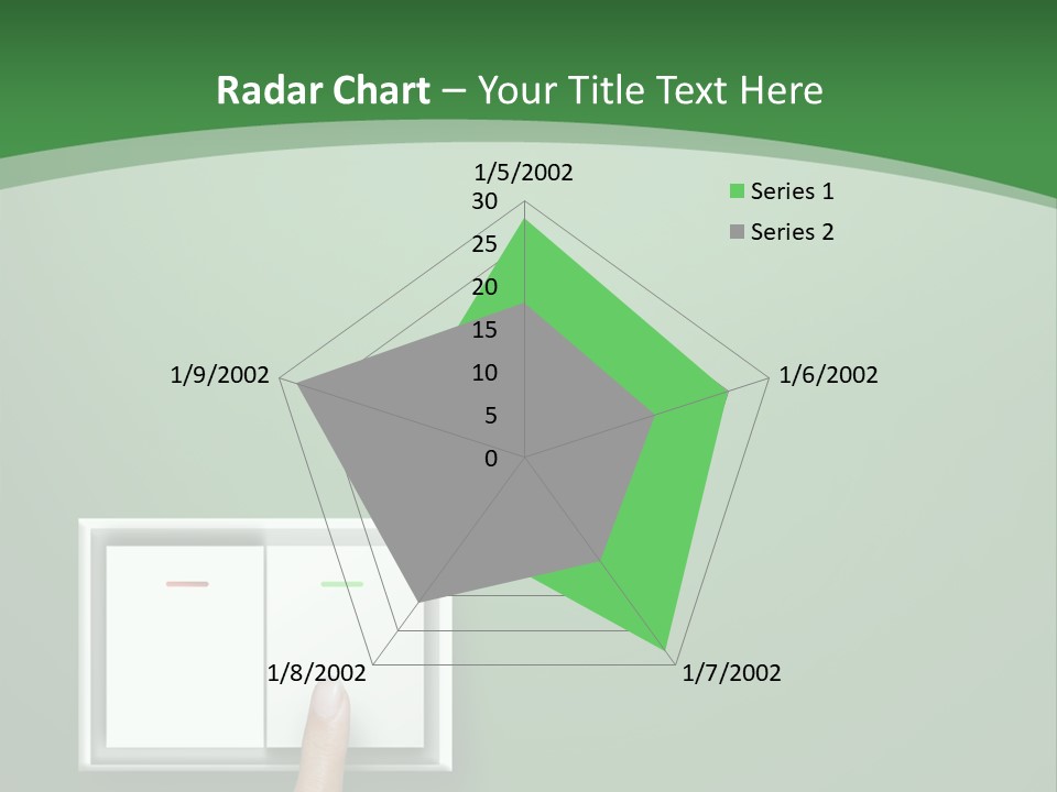 Save White Green PowerPoint Template