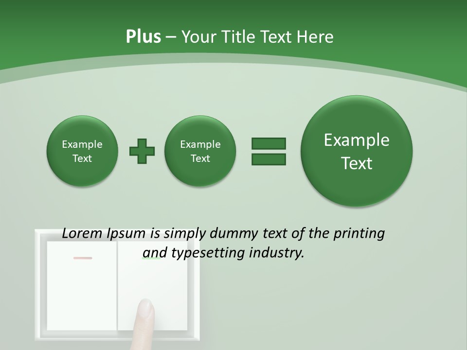 Save White Green PowerPoint Template
