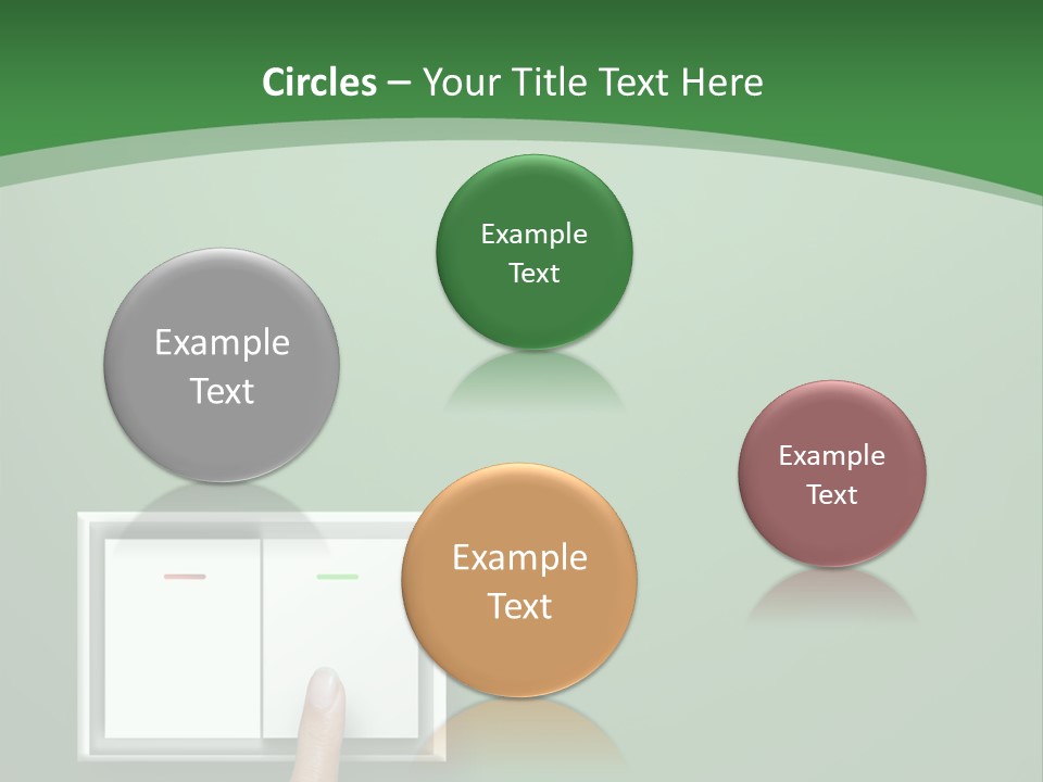 Save White Green PowerPoint Template