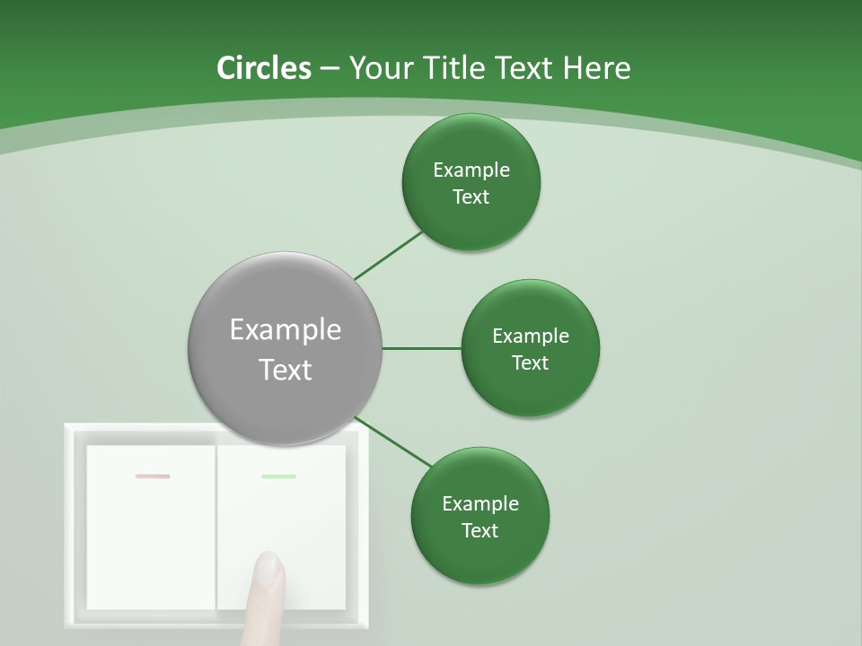 Save White Green PowerPoint Template