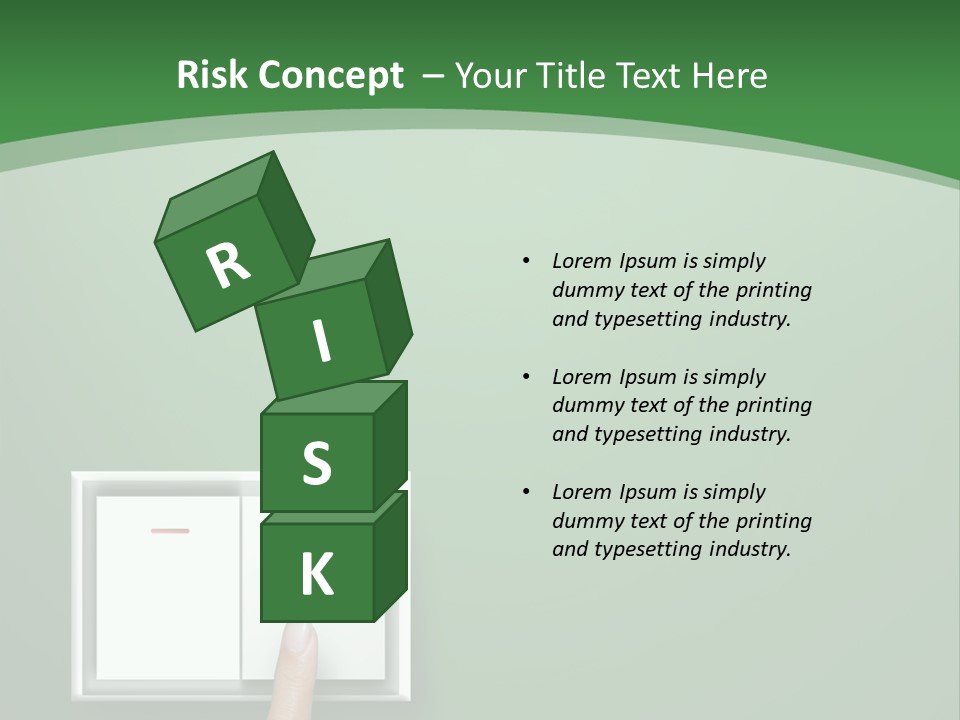 Save White Green PowerPoint Template