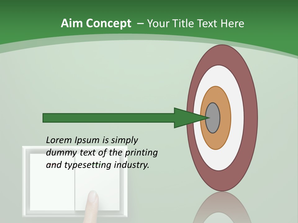 Save White Green PowerPoint Template