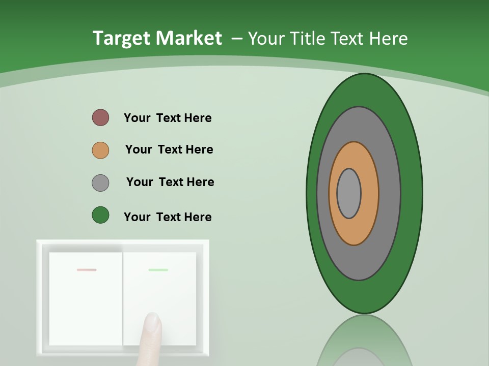 Save White Green PowerPoint Template