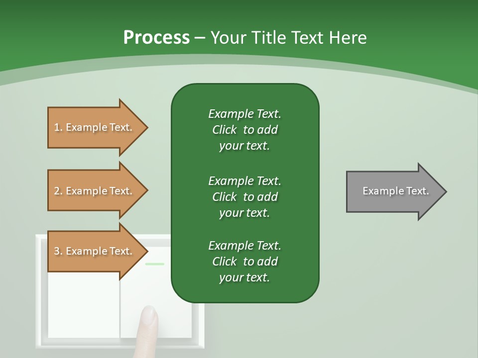 Save White Green PowerPoint Template