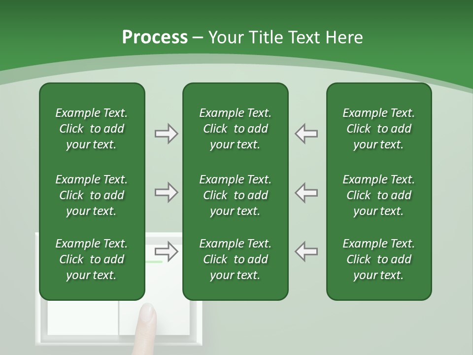 Save White Green PowerPoint Template