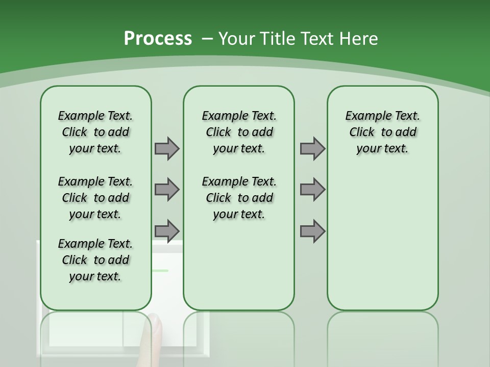 Save White Green PowerPoint Template