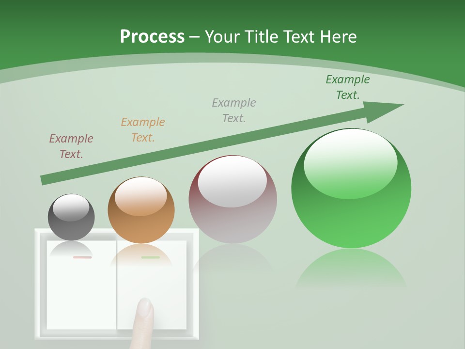 Save White Green PowerPoint Template