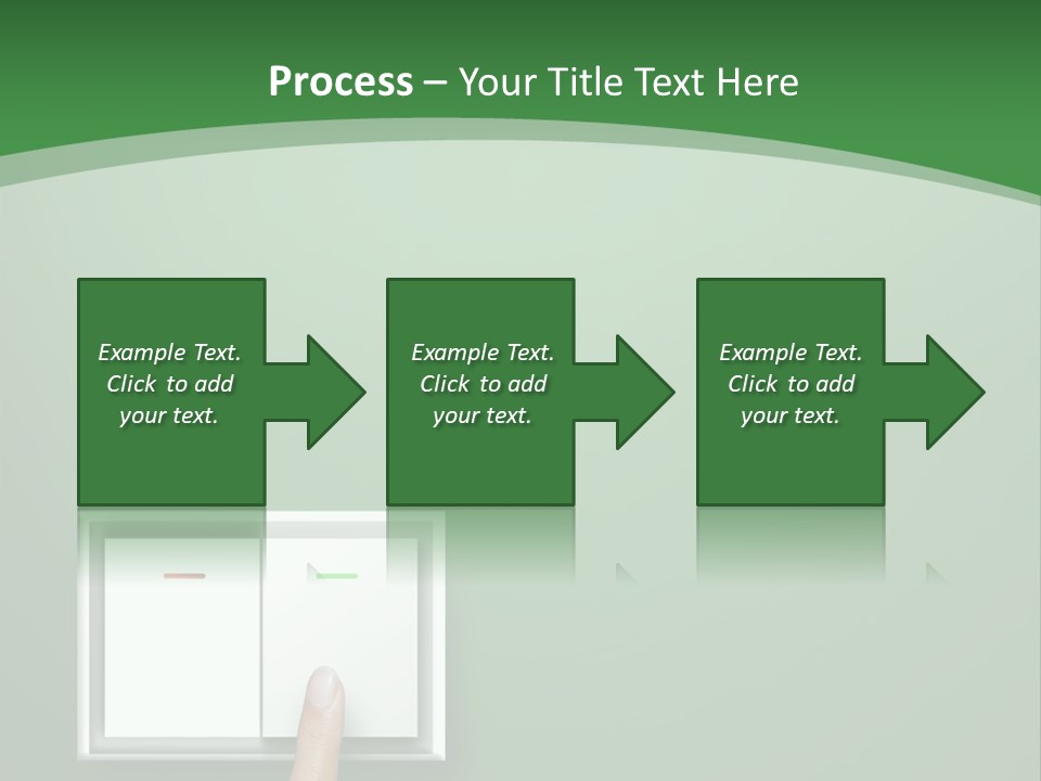 Save White Green PowerPoint Template