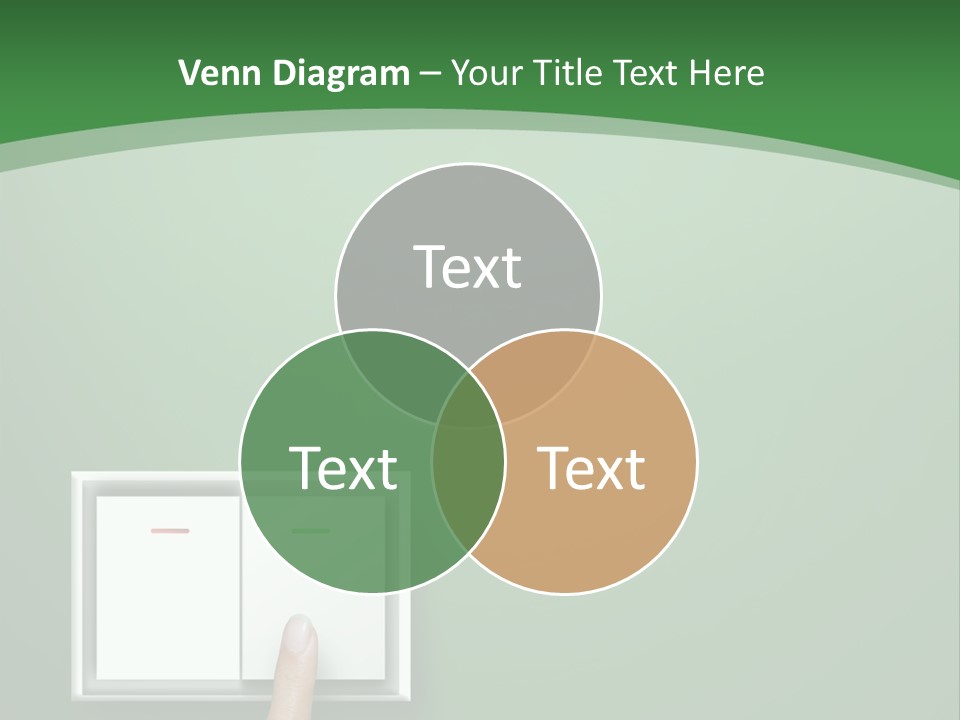 Save White Green PowerPoint Template