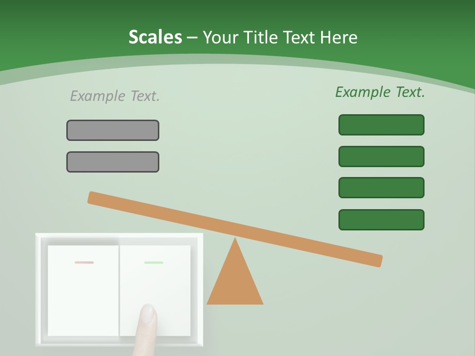 Save White Green PowerPoint Template